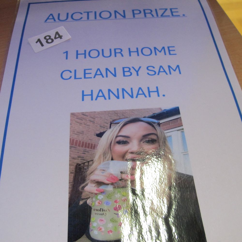 Lot 184: Lot 184 Printed Auction Prize Sign for a...