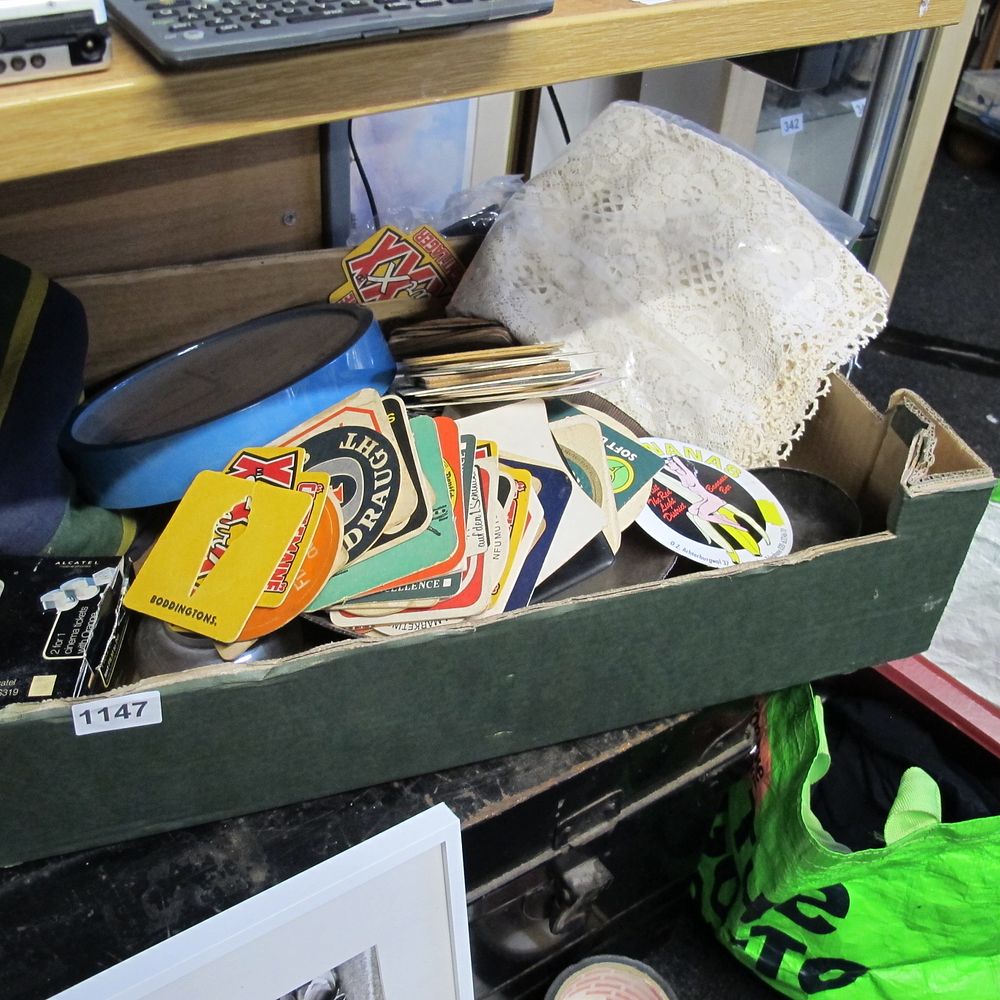 Lot 1147: An Assortment of Brewery Coasters, Ephemera and Household...
