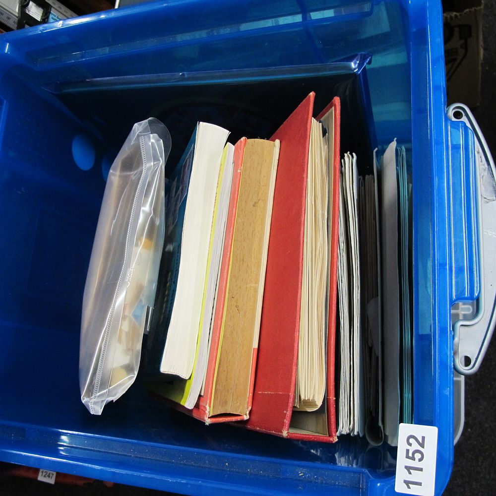 Lot 1152: An Assortment of Books and Ephemera in a...