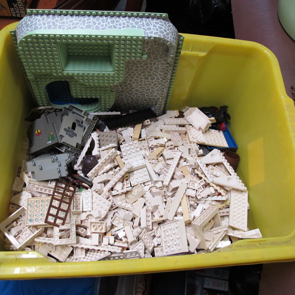 Lot 1175: An Assortment of Lego Building Blocks and Components...