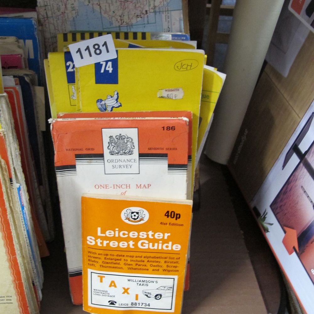 Lot 1181: A Collection of Vintage British Maps and Street...
