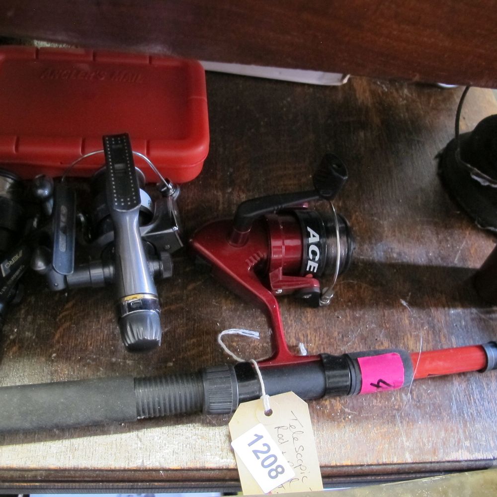 Lot 1208: A Collection of Fishing Tackle including a Shimano...