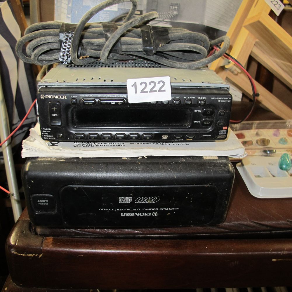 Lot 1222: A Pair of Pioneer Car Audio Components comprising...