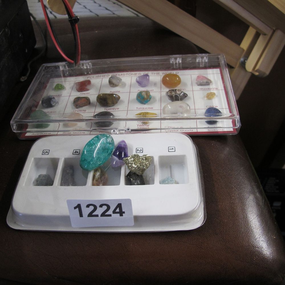 Lot 1224: Two Mineral and Gemstone Specimen Sets