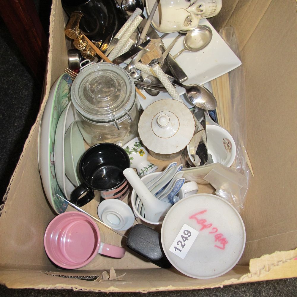 Lot 1249: An Assortment of Mixed Domestic Ceramics, Glassware, and...