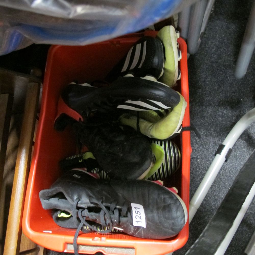 Lot 1251: An Assortment of Football Boots Including Adidas and...