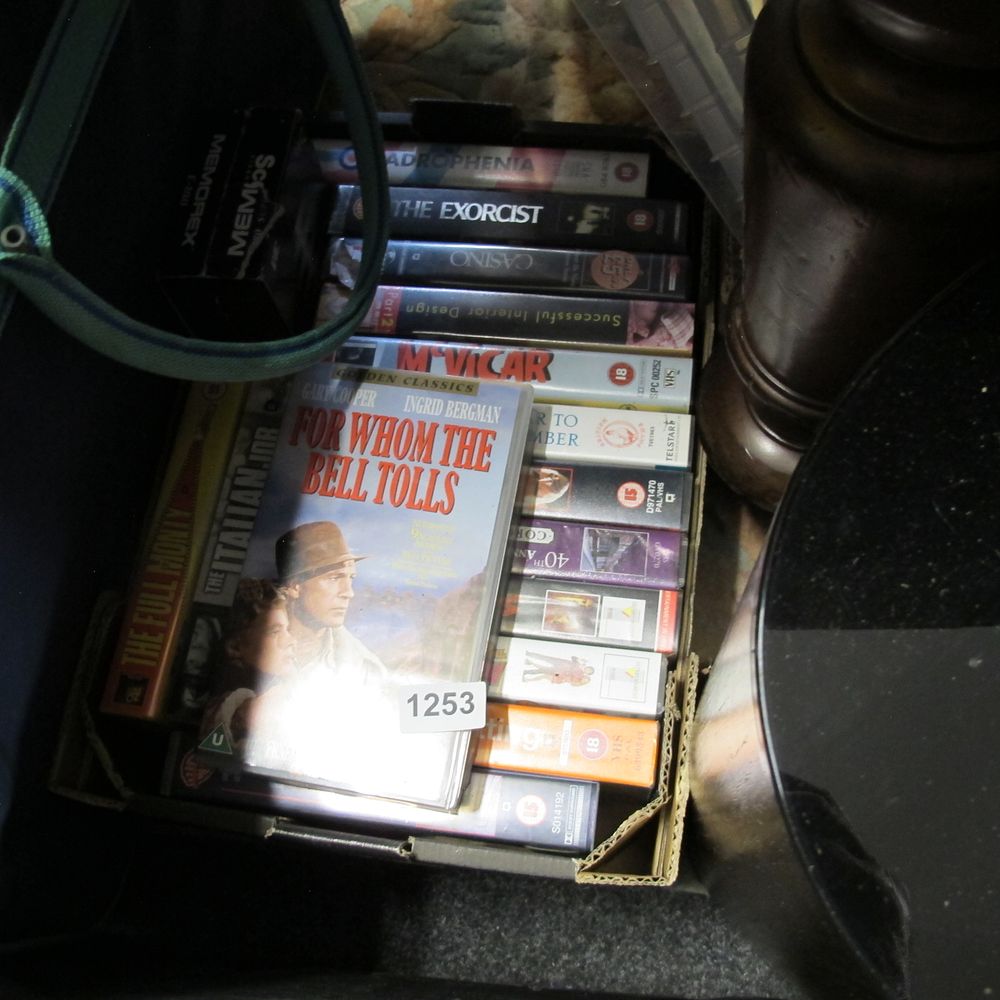 Lot 1253: A Collection of Assorted VHS Tapes including Feature...