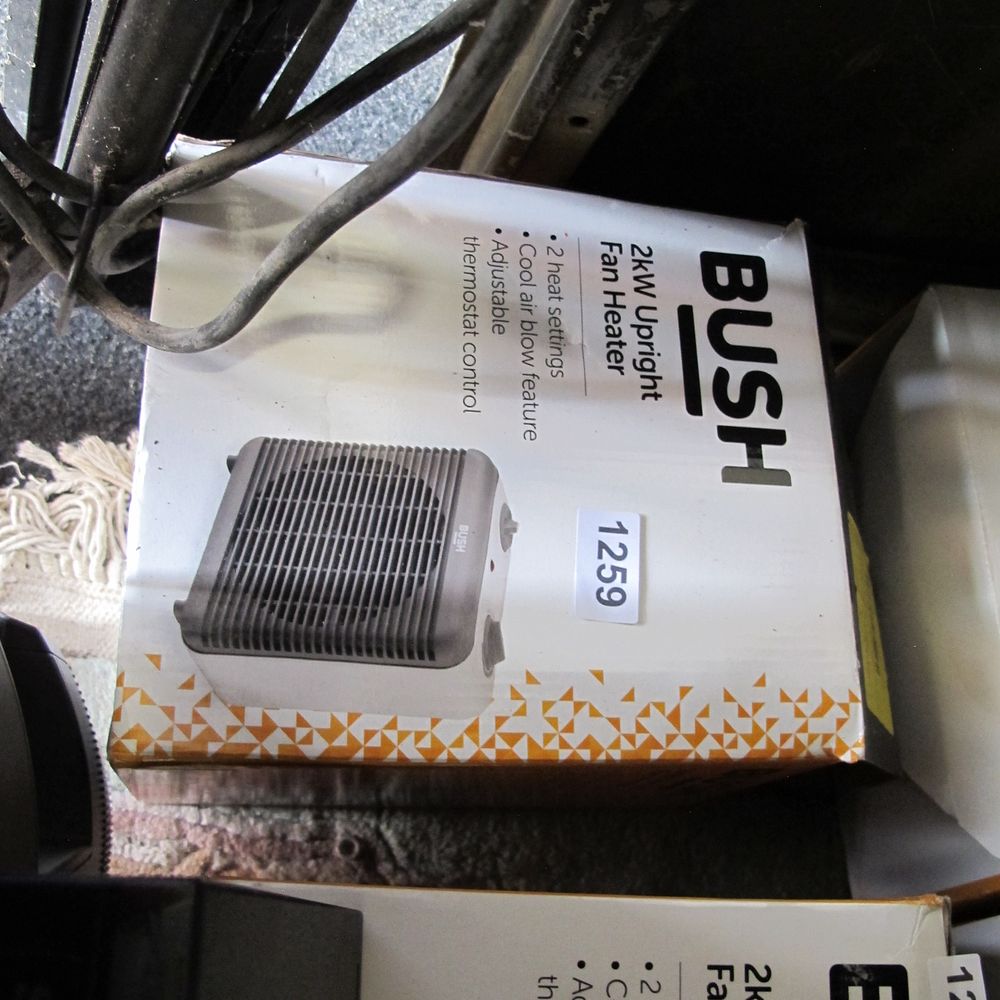 Lot 1259: Bush 2kW Upright Fan Heater