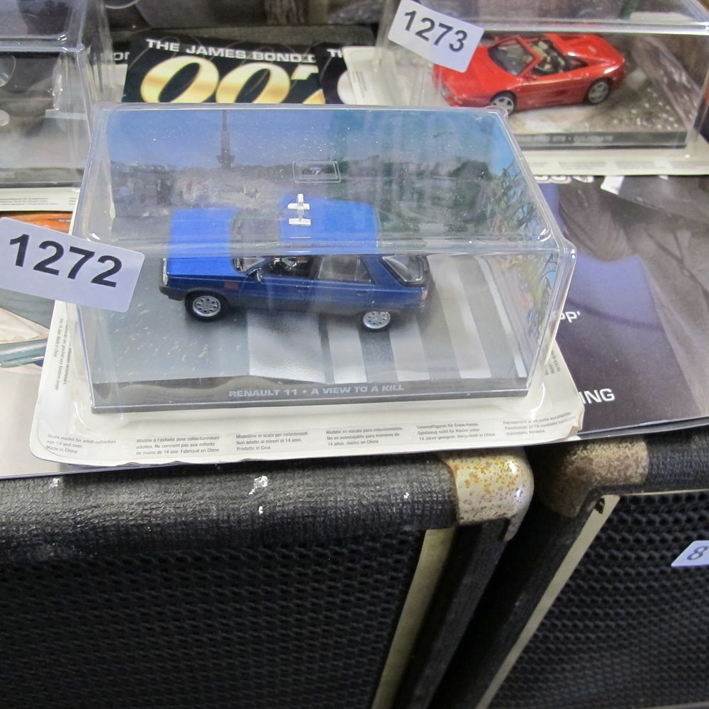 Lot 1272: James Bond Car Collection Die-cast Renault 11 from...
