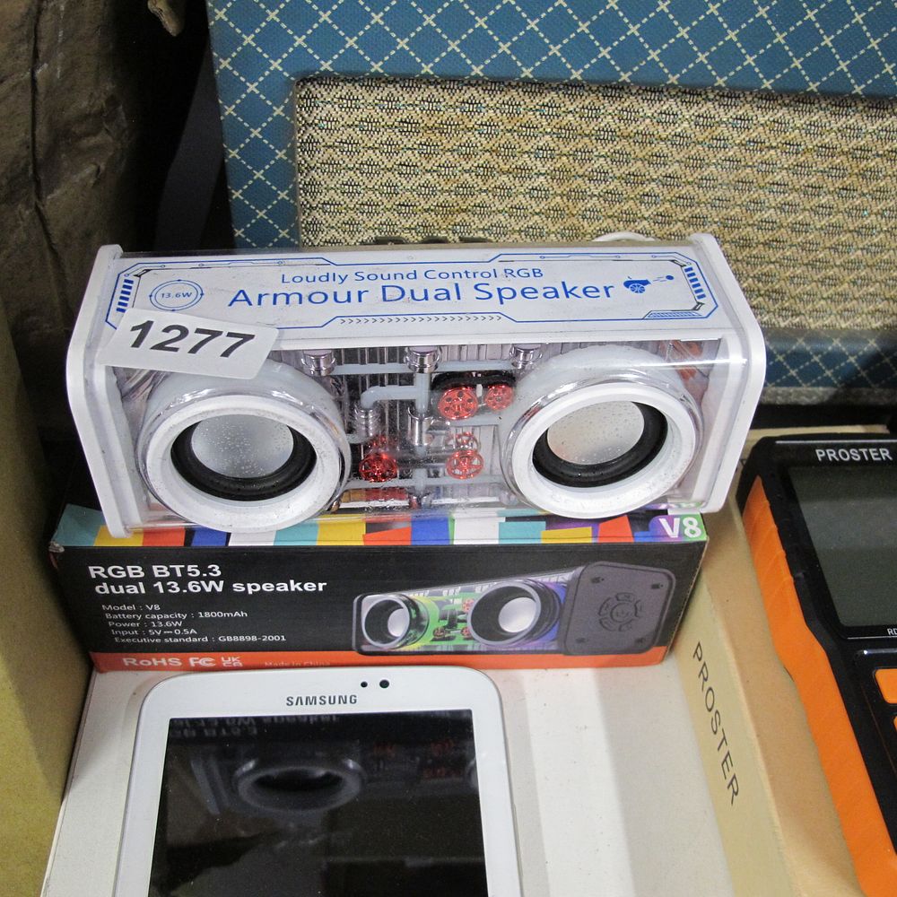 Lot 1277: A Trio of Electronics including a Loudly V8...