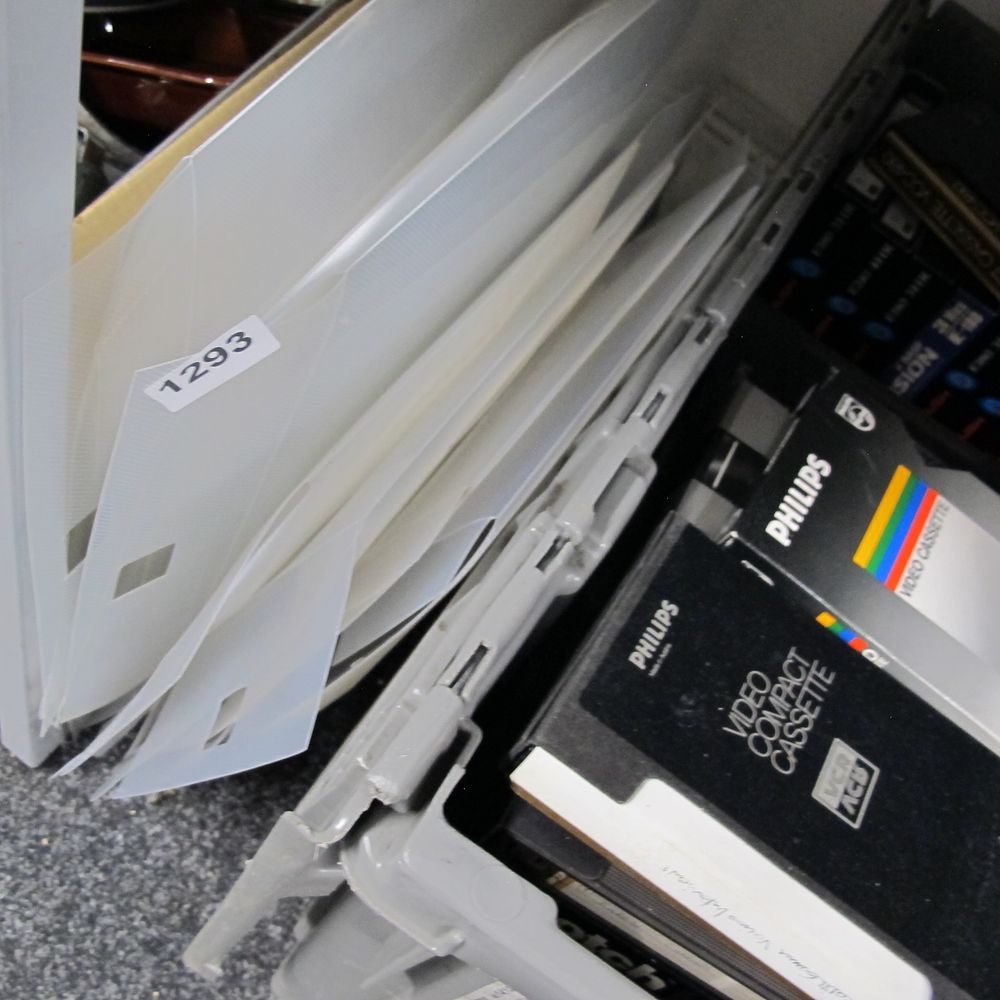 Lot 1293: A Collection of Philips Video Compact Cassettes and...