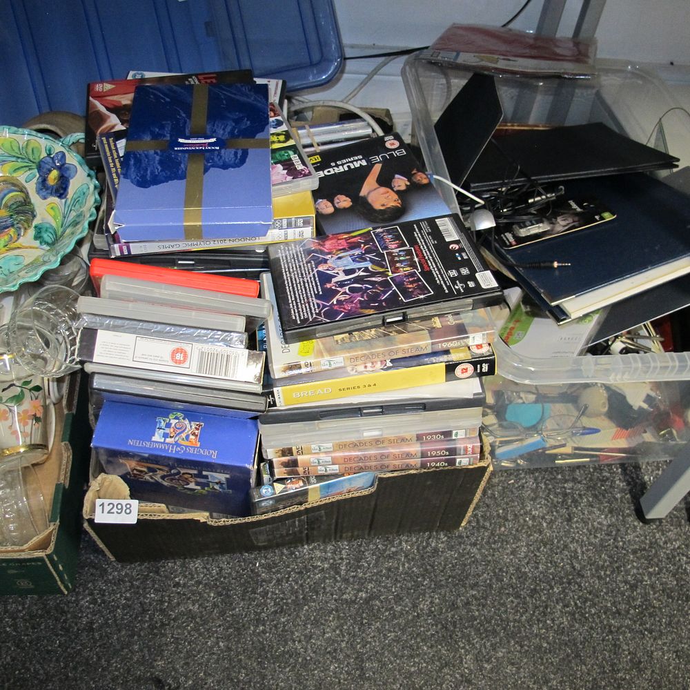 Lot 1298: A Large Mixed Collection of DVDs, Television Series...