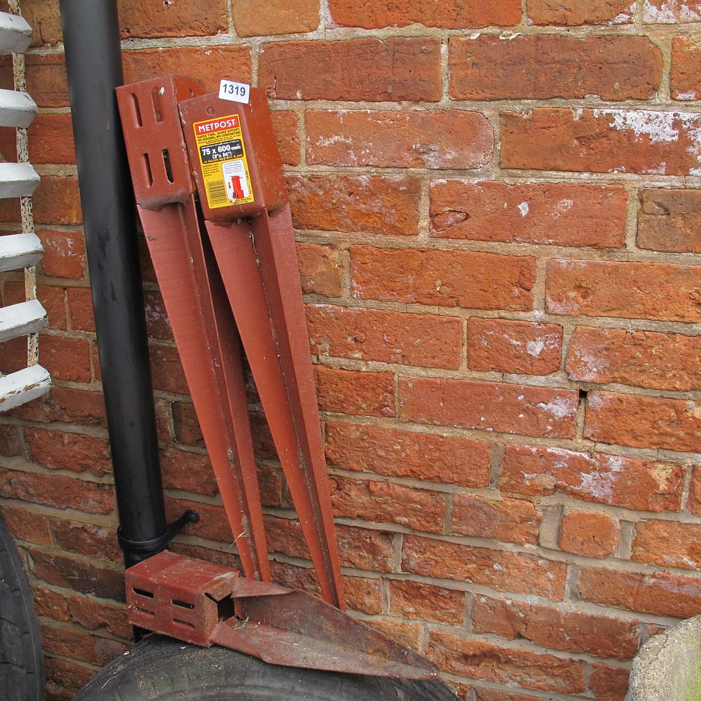 Lot 1319: An Assortment of Metpost Steel Fence Post Spikes...