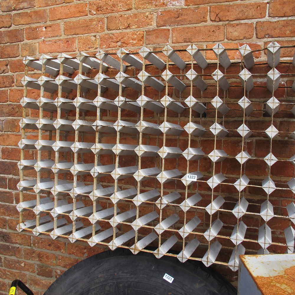 Lot 1322: A Large Industrial Style Galvanised Metal and Wood...