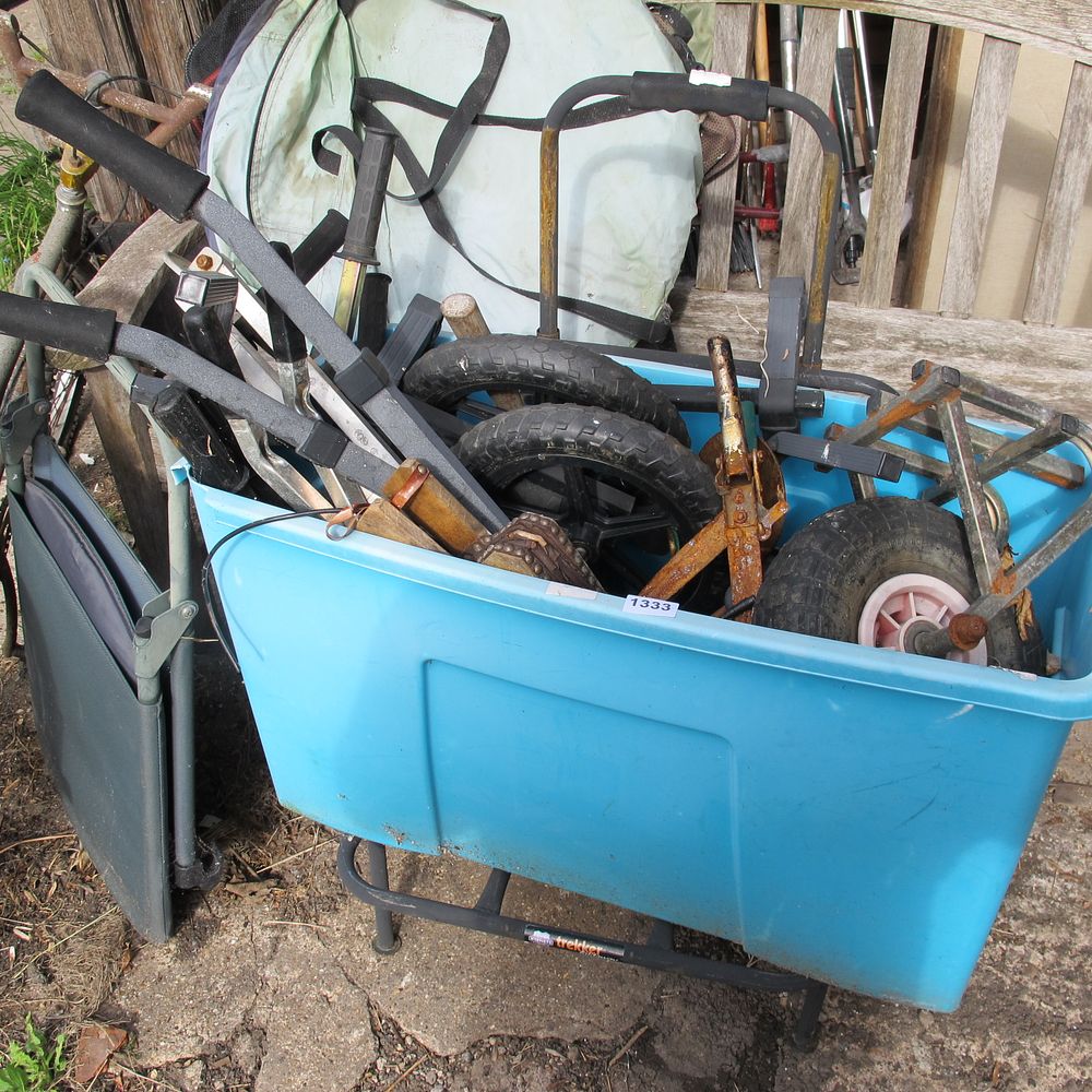 Lot 1333: An Assortment of Garden Equipment and Tools with...