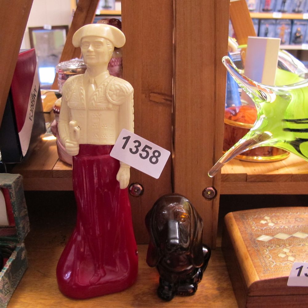 Lot 1358: Two Decorative Items including a Matador Figural Decanter...