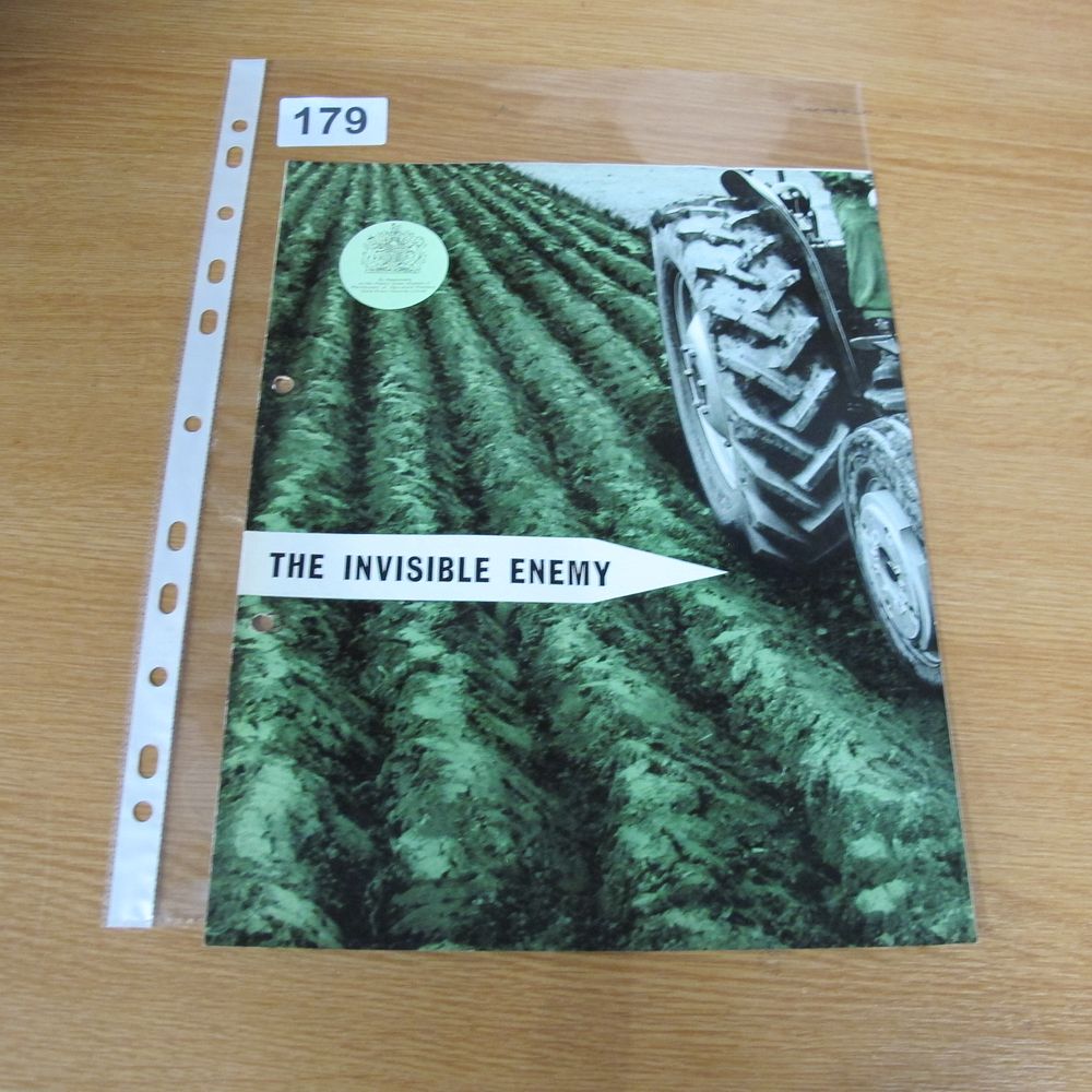 Lot 179: A Vintage Agricultural Brochure Titled The Invisible Enemy,...