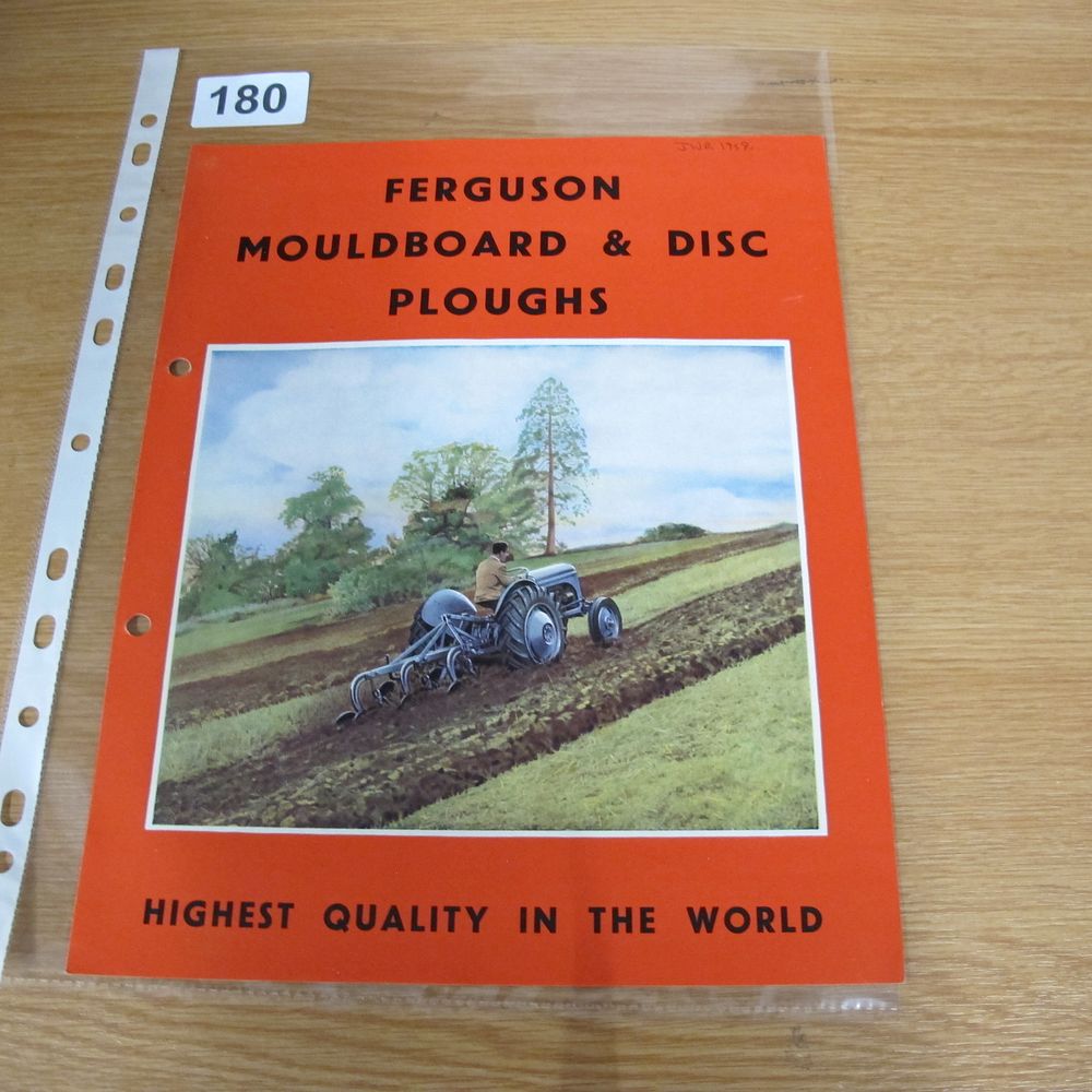 Lot 180: A Vintage Ferguson Mouldboard and Disc Ploughs Promotional...