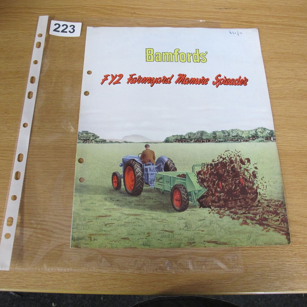 Lot 223: A Bamfords FY2 Farmyard Manure Spreader Agricultural Sales...