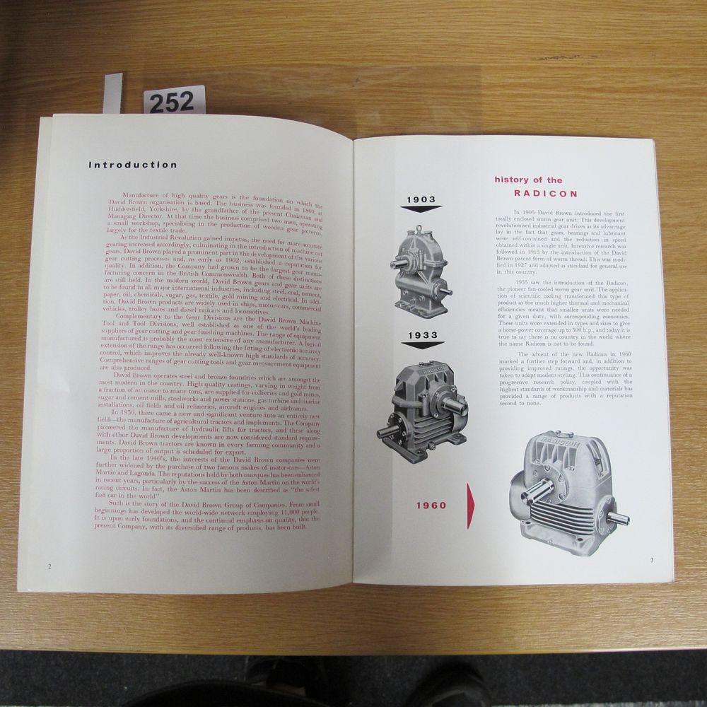 Lot 252: David Brown Group of Companies Radicon Worm Gear...