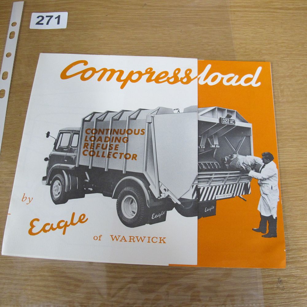 Lot 271: A Vintage Eagle of Warwick Compressload Refuse Collector...