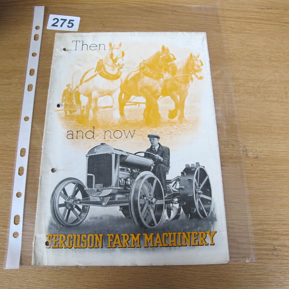Lot 275: A Vintage Ferguson Farm Machinery Then and now...