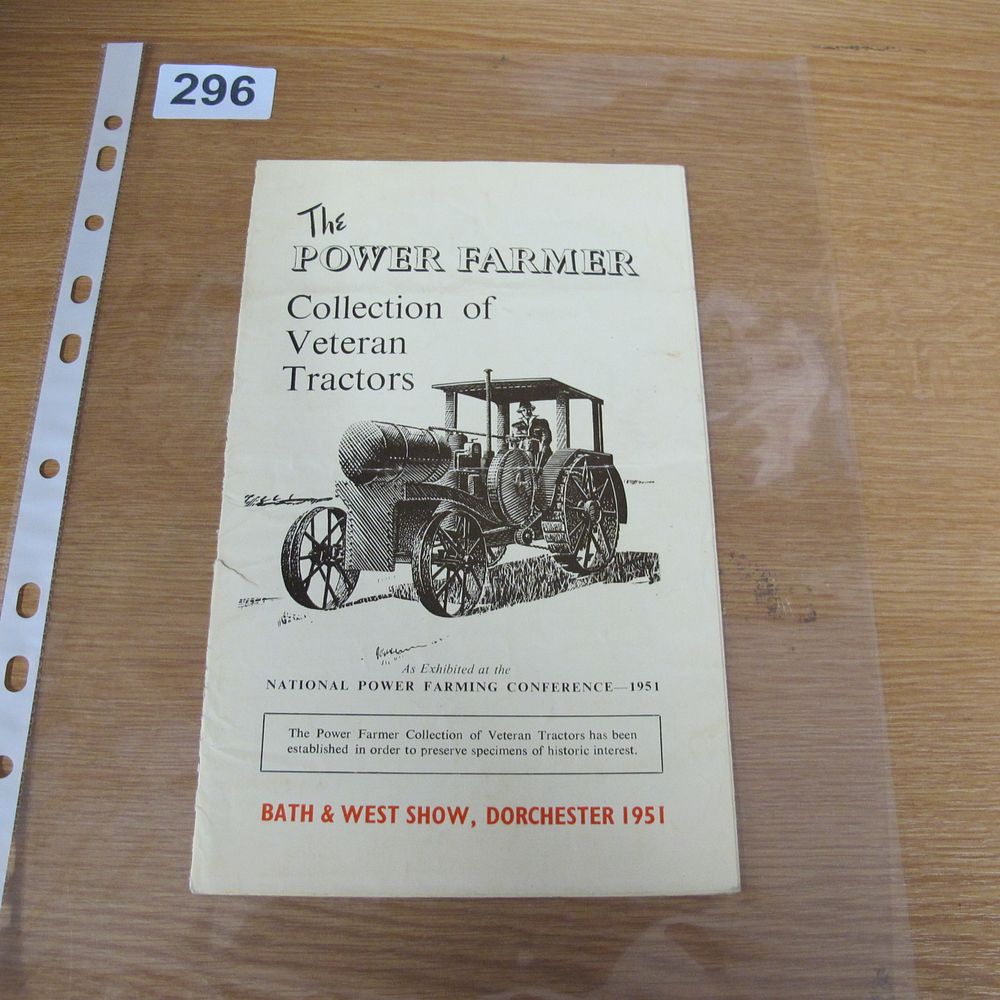 Lot 296: A 1951 Power Farmer Collection of Veteran Tractors...