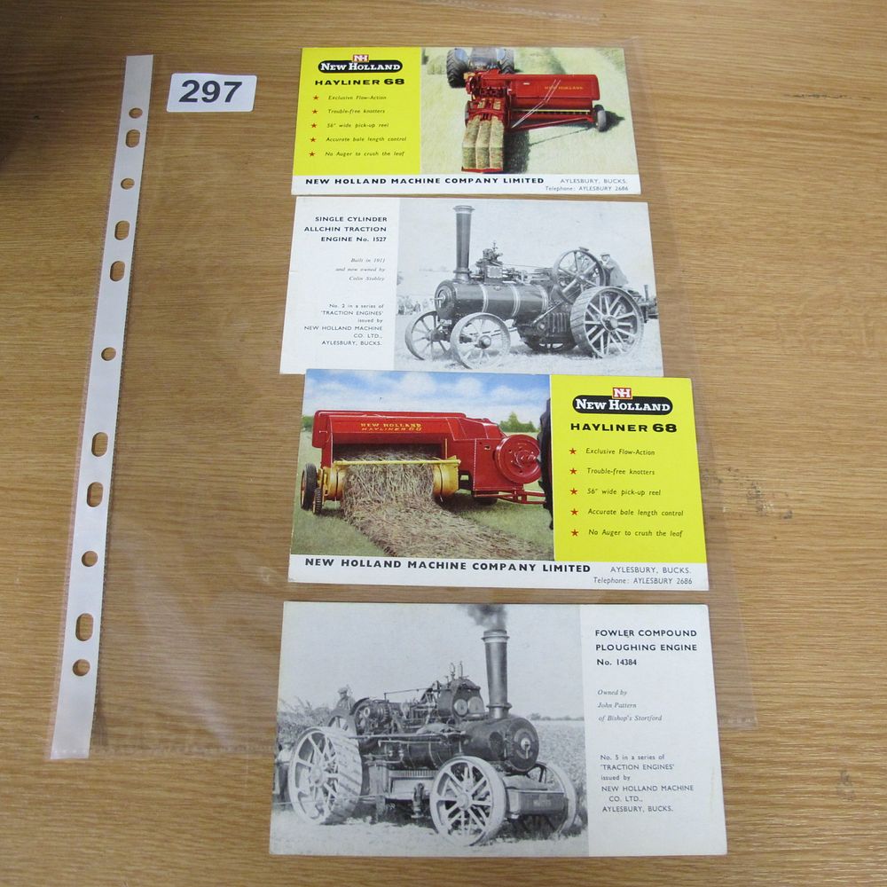 Lot 297: A Group of Vintage New Holland Machine Company...