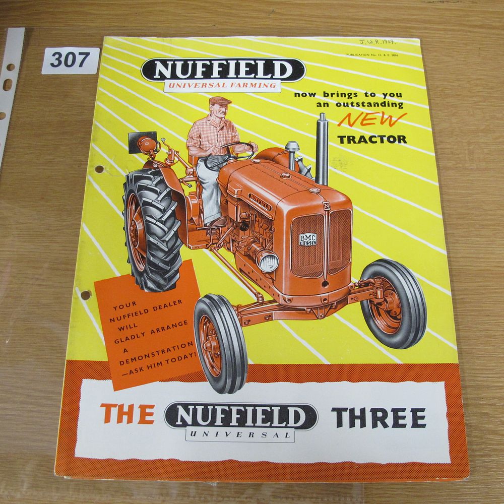 Lot 307: A Nuffield Three Universal Tractor Sales Brochure