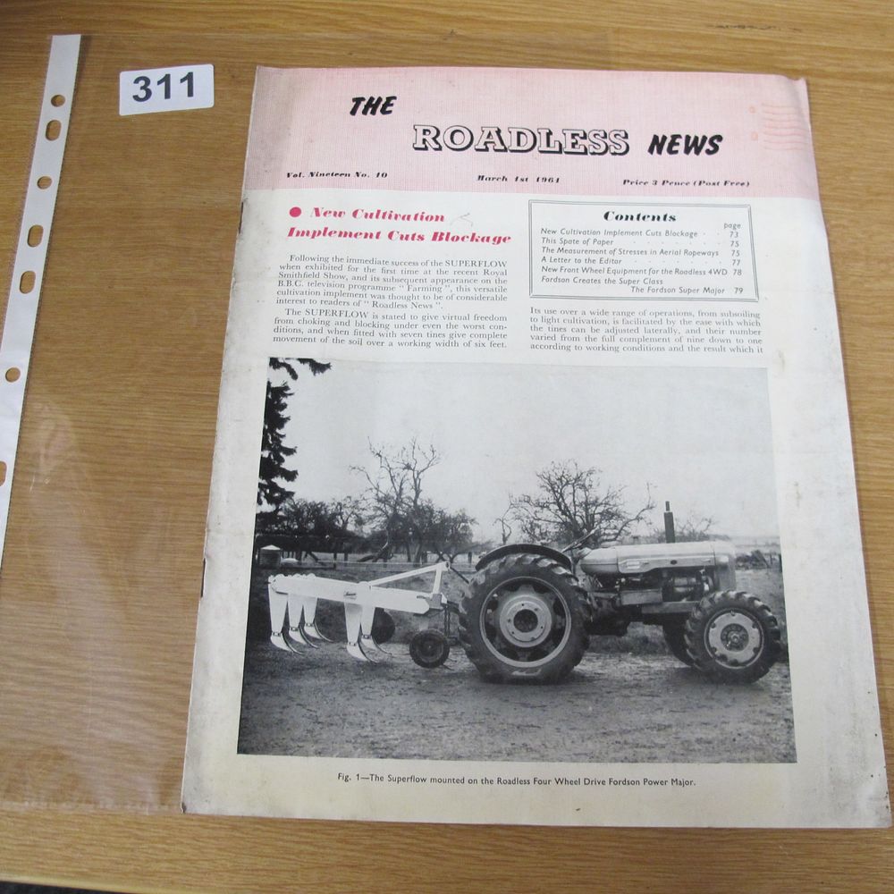Lot 311: The Roadless News Periodical, Vol. Nineteen, No. 10,...
