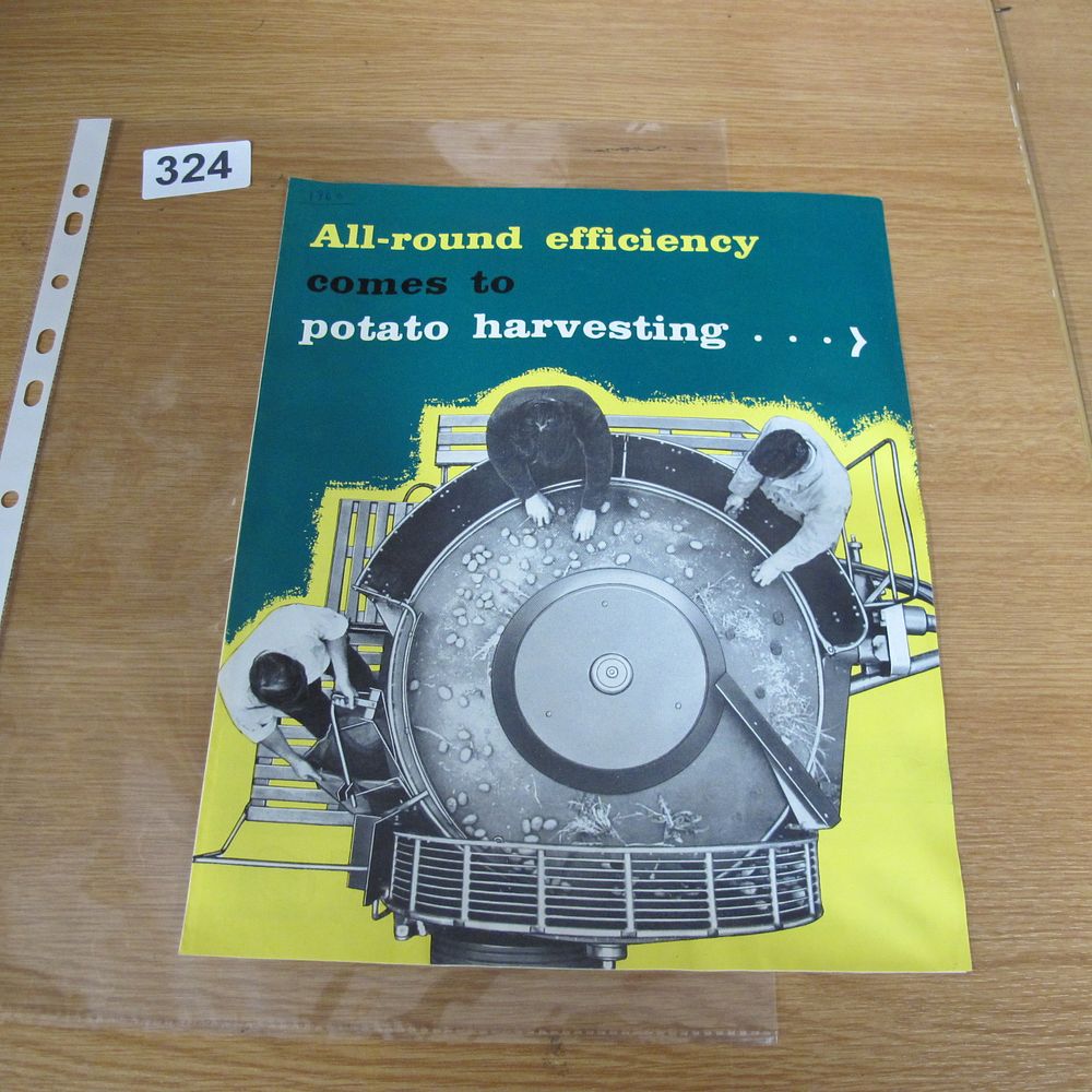 Lot 324: A Vintage Ransomes Weimar Potato Harvester Sales Brochure