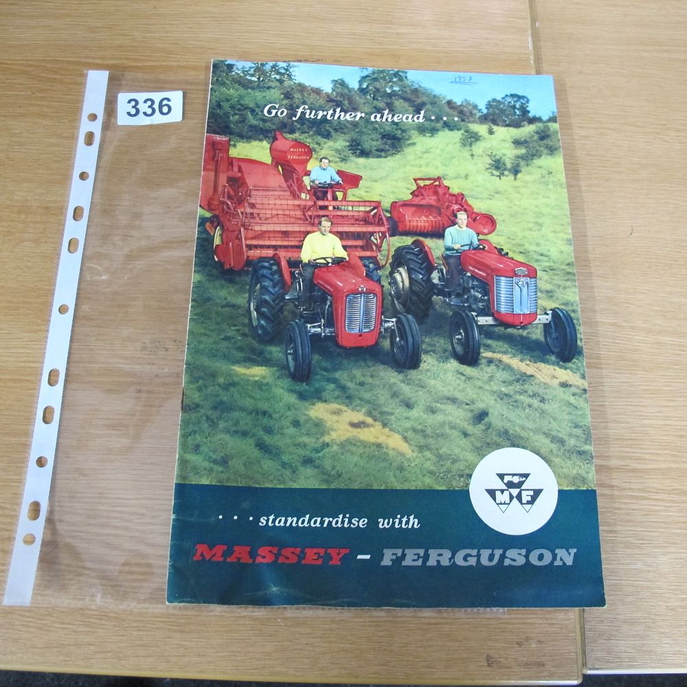 Lot 336: A Vintage 1959 Massey-Ferguson Agricultural Machinery Sales Brochure