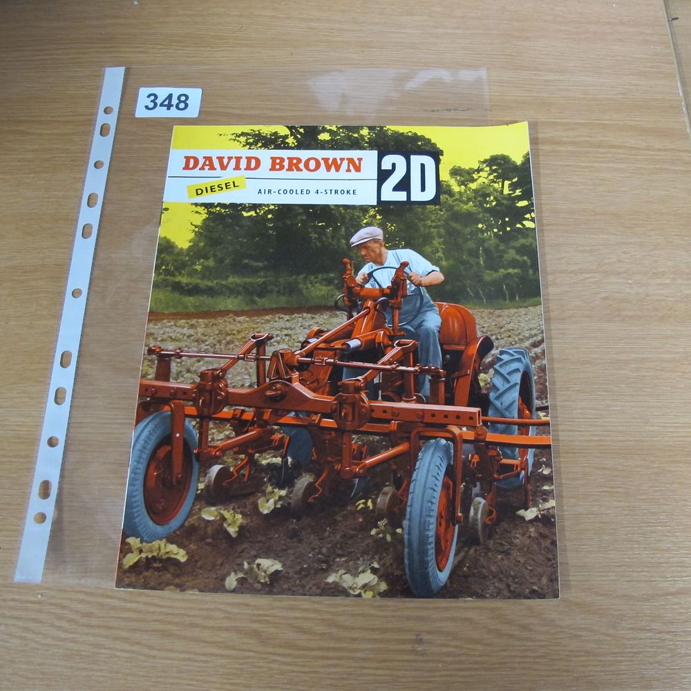 Lot 348: David Brown 2D Diesel Tractor Sales Brochure