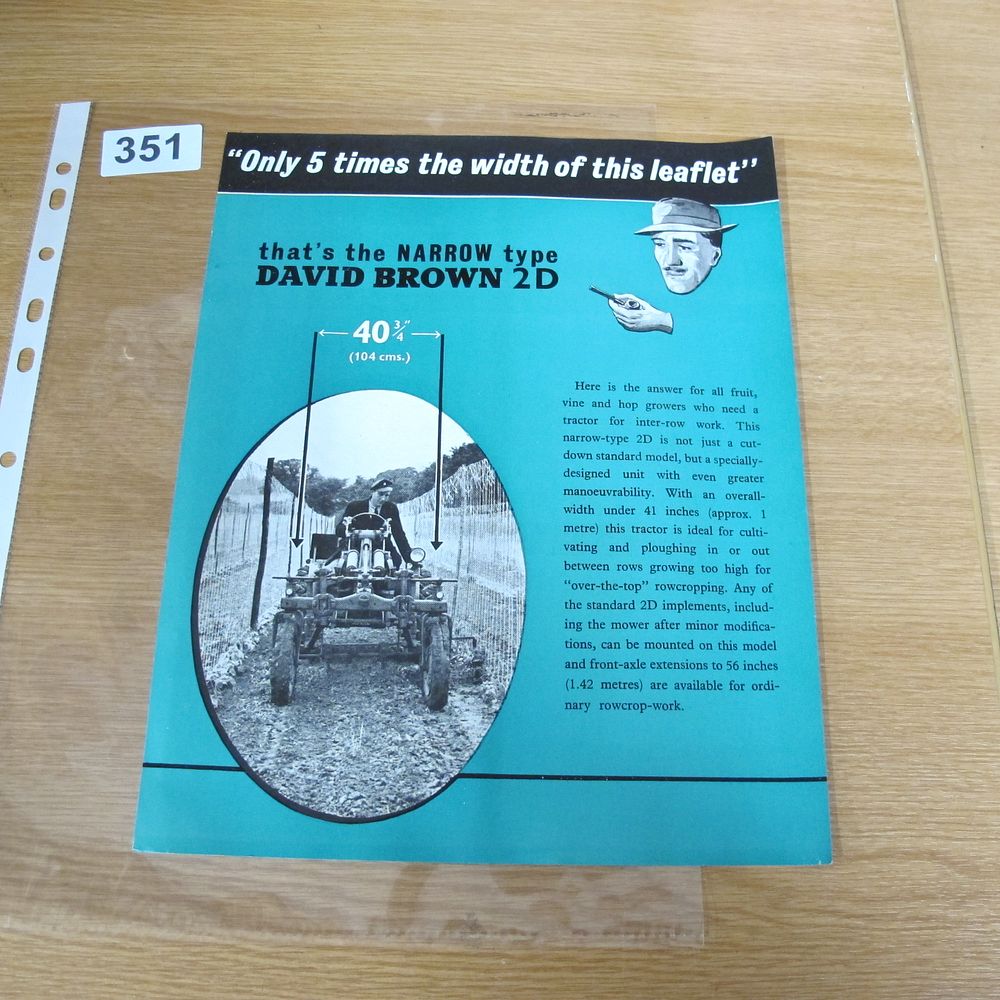 Lot 351: A Vintage Advertising Leaflet for the Narrow Type...