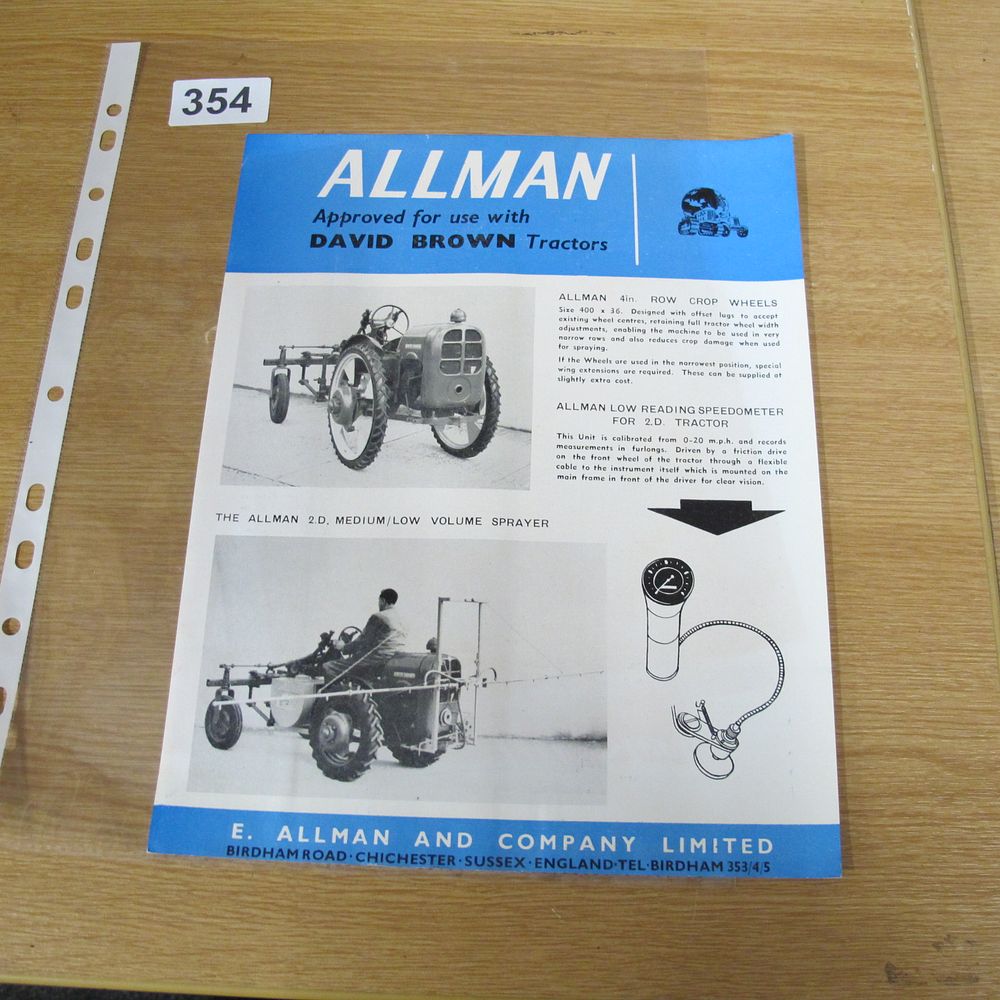Lot 354: A Vintage E. Allman and Company Limited Advertising...