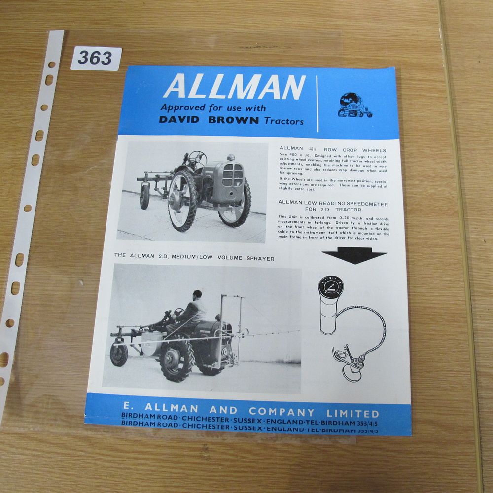 Lot 363: A Vintage E. Allman and Company Limited Promotional...