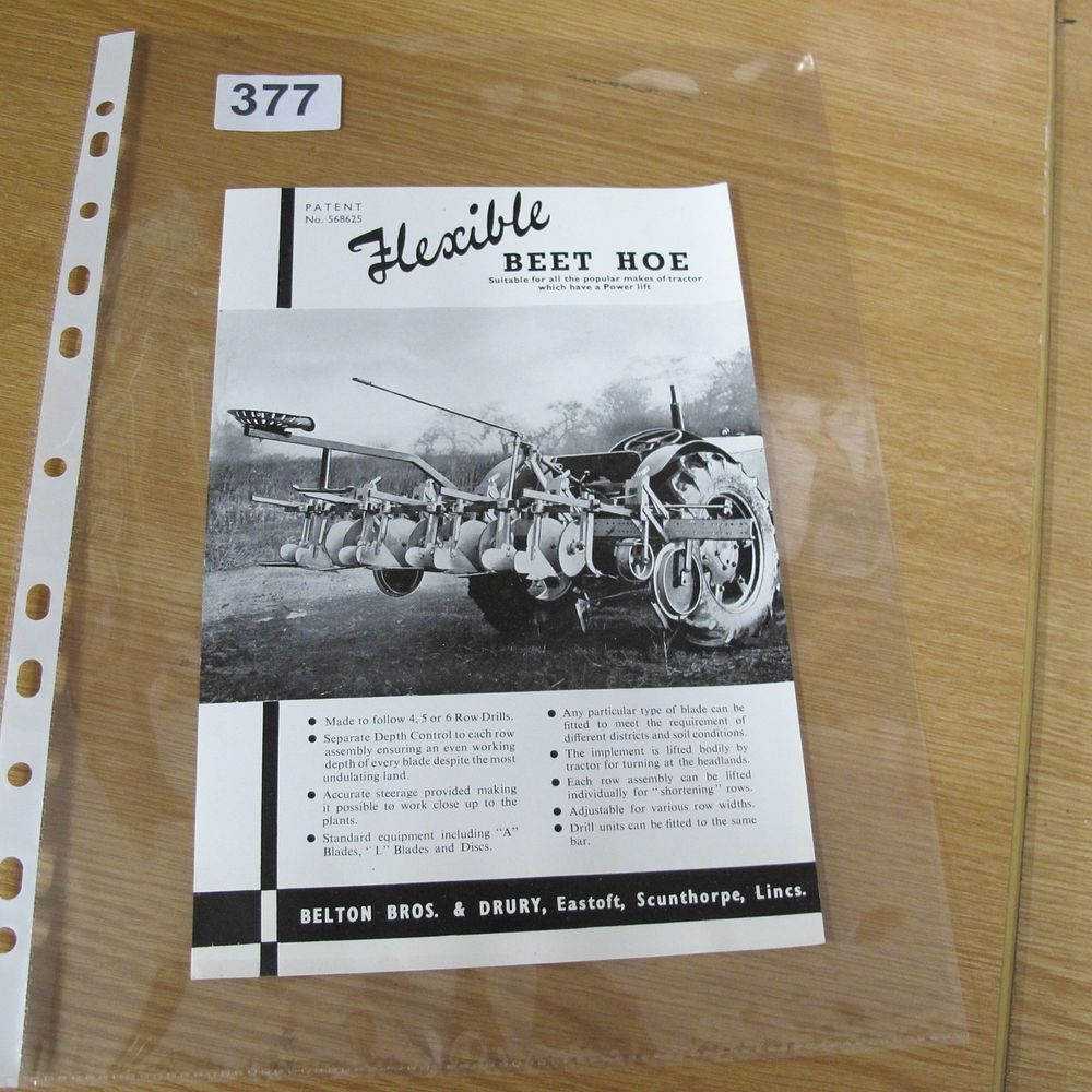 Lot 377: A Vintage Belton Bros. & Drury Flexible Beet...