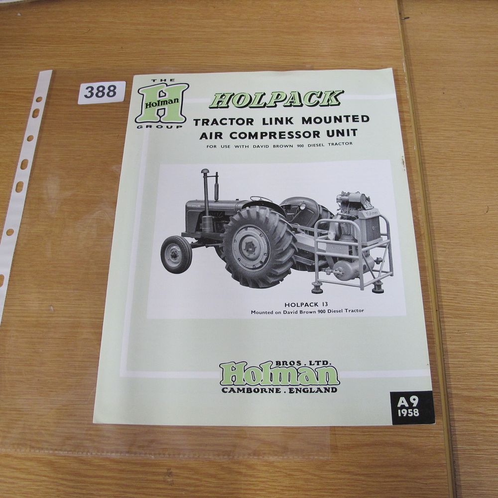 Lot 388: Holman Bros Ltd Holpack 13 Tractor Link Mounted...