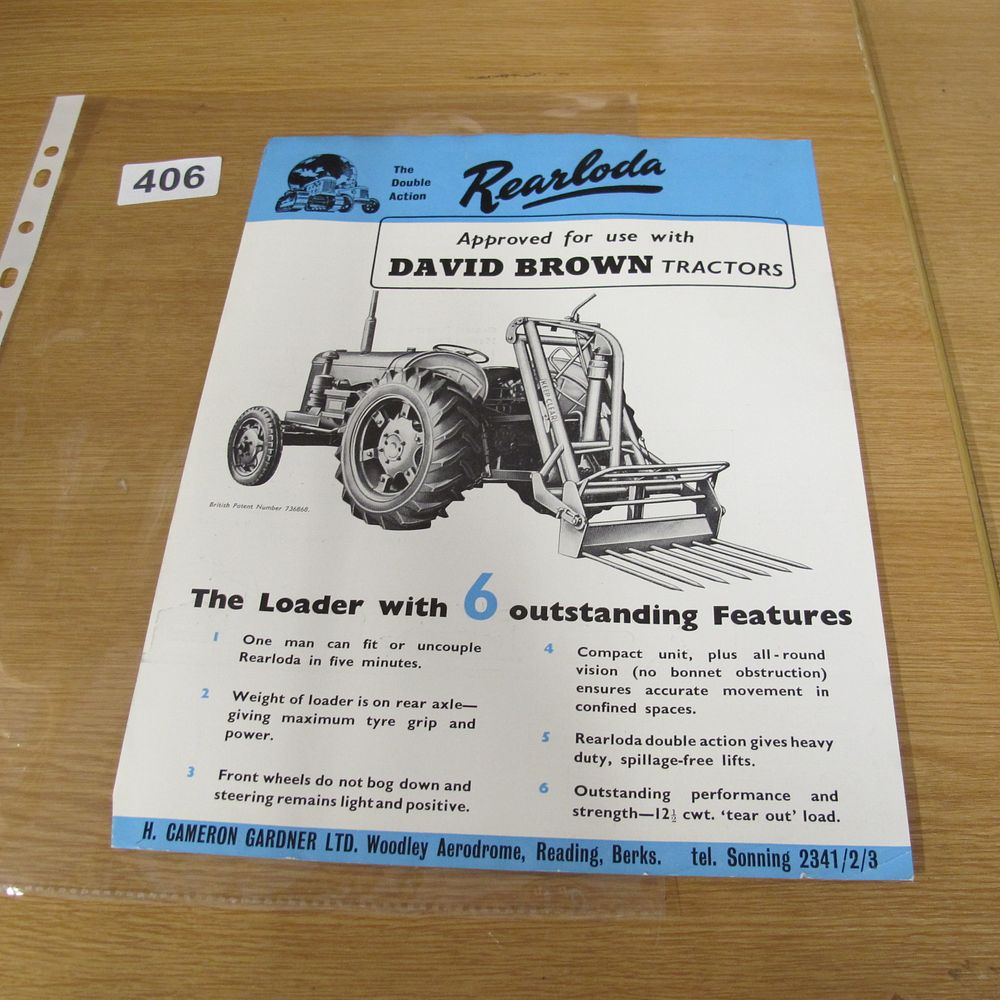 Lot 406: A Vintage H. Cameron Gardner Ltd. Rearloda Tractor...