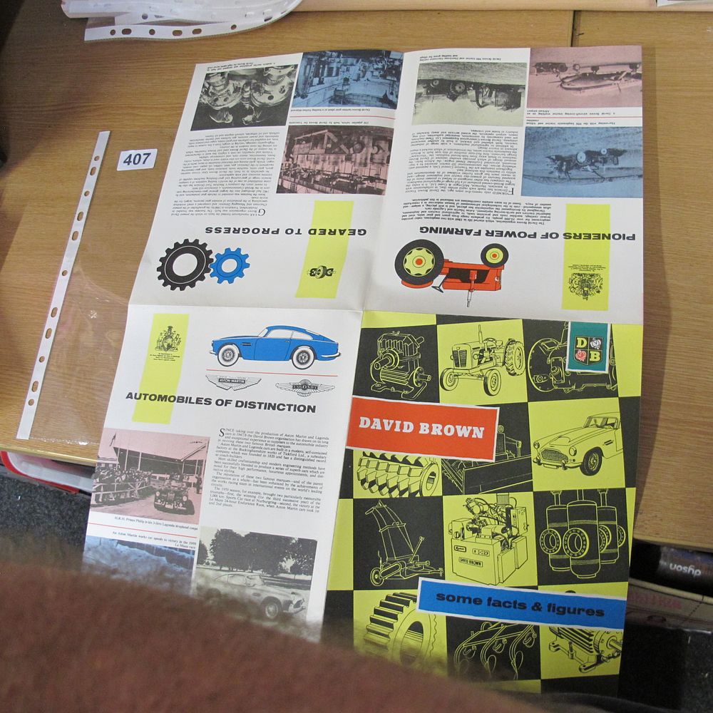 Lot 407: A Vintage David Brown Organisation Promotional Fold-out Brochure