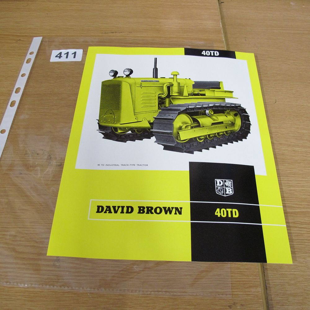 Lot 411: A David Brown 40TD Industrial Track-Type Tractor Sales...