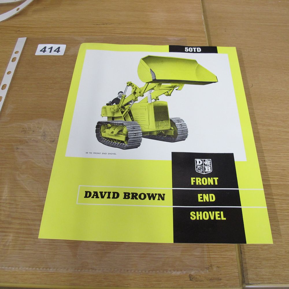 Lot 414: A David Brown 50TD Front End Shovel Promotional...