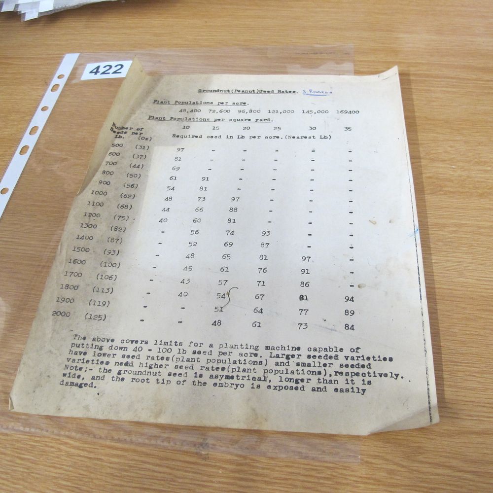 Lot 422: A Colonial Southern Rhodesian Agricultural Ephemera Document for...
