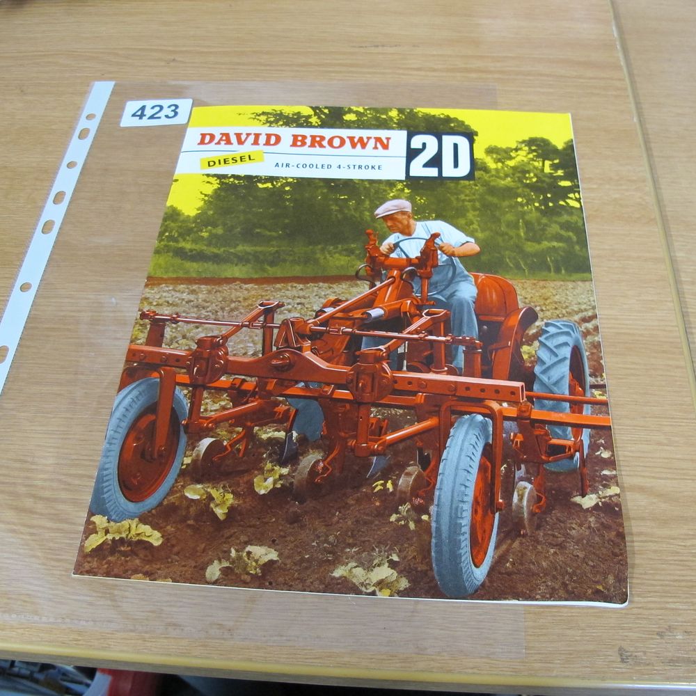 Lot 423: A David Brown 2D Diesel Tractor Sales Brochure