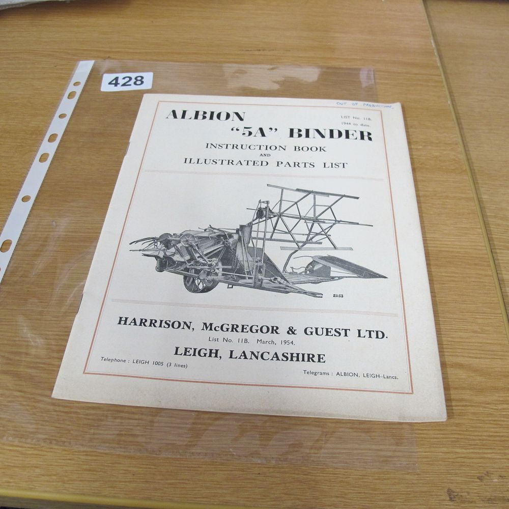 Lot 428: A Harrison, McGregor and Guest Ltd Albion 5A...