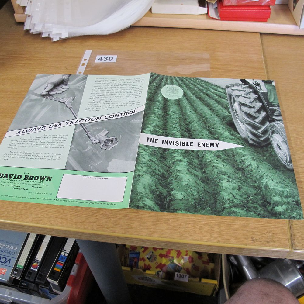 Lot 430: David Brown Traction Control Promotional Brochure The Invisible...