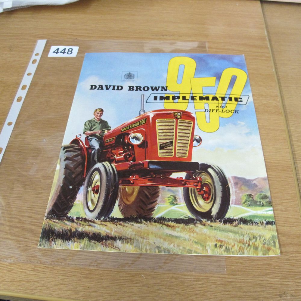 Lot 448: A Vintage David Brown 950 Implematic Tractor Sales...