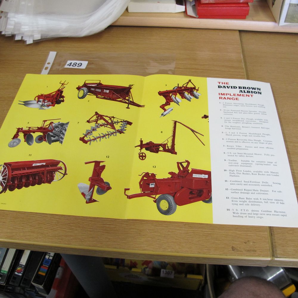 Lot 489: A Vintage David Brown Albion Agricultural Implement Range...