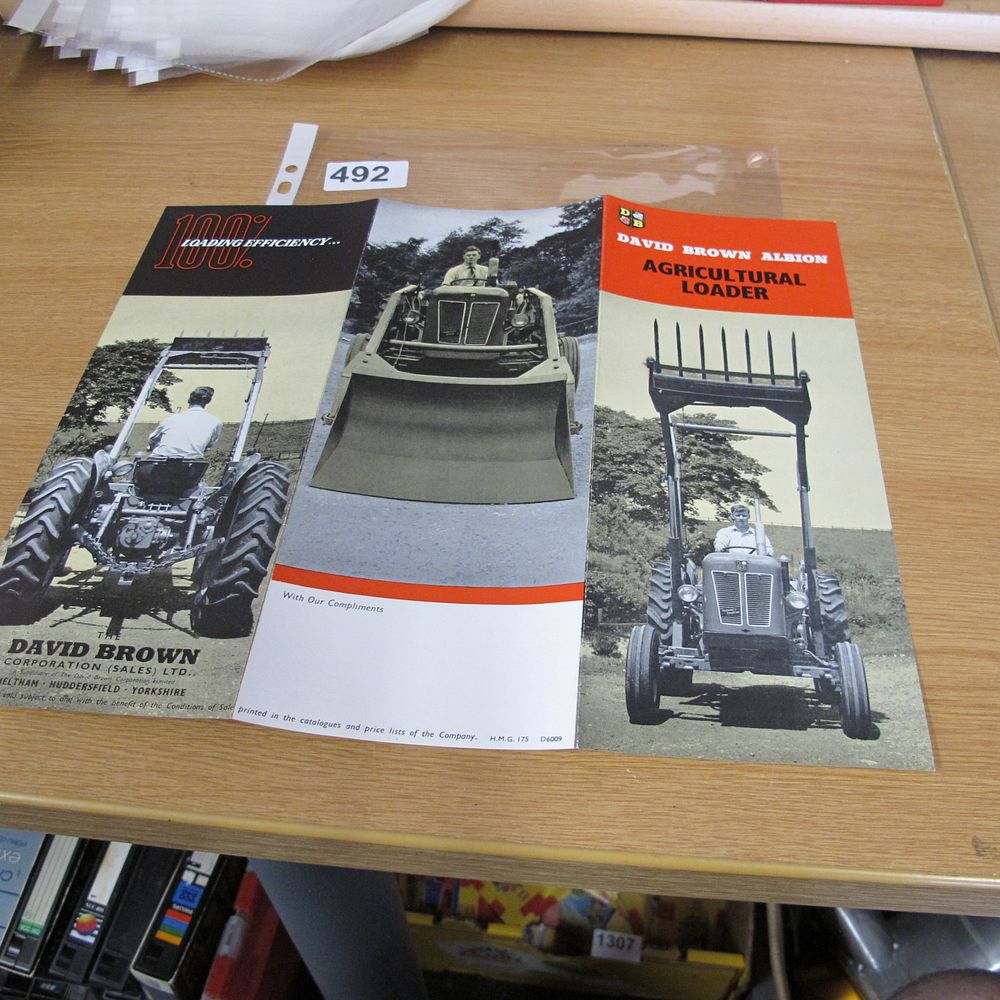 Lot 492: A David Brown Albion Agricultural Loader Promotional Brochure