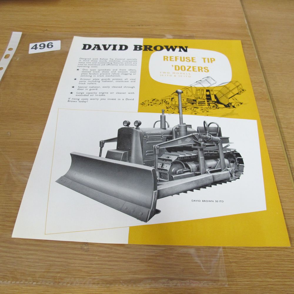 Lot 496: A David Brown Refuse Tip Dozers Promotional Sales...